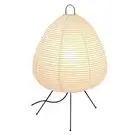 Dimmable Paper Lantern Lamp - Japanese Rice Paper Lamp, Japandi Akari Noguchi...
