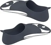 Snorkeling Diving Swimming Fins, Buckles Swimming Flippers, Scuba Snorkeling Foot, Diving Short Fins, Short Silicone Scuba Diving Shoes, 602g, for Performance