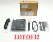 NEW CISCO CP-6921-C-K9 UNIFIED IP BUSINESS 2-LINE VoIP PHONE SPEAKERPHONE LOT 12