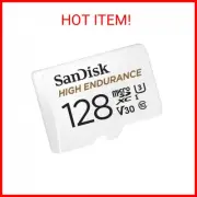 SanDisk 128GB High Endurance Video MicroSDXC Card with Adapter for Dash Cam and