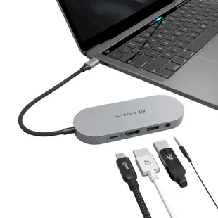 【官方旗艦】ADAM 亞果元素 CASA Hub S USB-C 五合一 240GB 外接 SSD 固態硬碟集線器