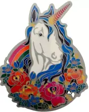 Stained Glass Window Decal UNICORN Mandala SUNCATCHER Transparent Sticker