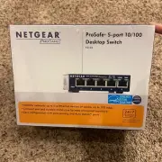 Netgear ProSafe 5-Port 10/100 Desktop Switch Blue FS105 SEALED