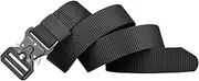 Heavy Duty Nylon Work Belt - Heavy Duty Nylon Outdoor Webbing Belt,Casual Wear Accessories, Adjustable Training Equipment With Metal Buckle For Outdoor Sports