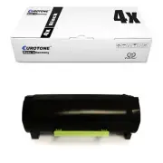 4x Eco Toner Replaces Lexmark 51B2000 Ms 317 Dn MS317n XXL Per 2.500 Sides