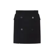 [Balenciaga] Balenciaga-Black Tailored Mini Skirt-Donna 34 FR
