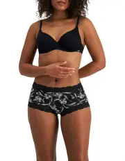 [Jockey] Parisienne Classic Print Full Brief in Black