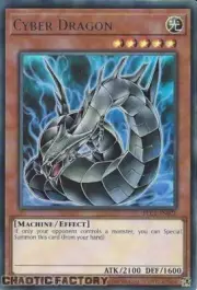 YUGIOH TCG SILVER ULTRA RARE BLC1-EN021 Cyber Dragon (alternate art) 1st Edition