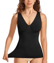 Shapewear for Women Compression Tank Tops Tummy Control Body Shaper Seamless ...