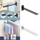 Double Towel Bar Space Saving Hanger Towel Shelf for Kitchen Toilet Wall