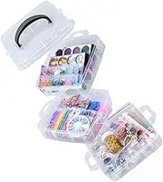 KALLORY Epoxy Crafting Kit Crystal Materials DIY Resin Ornament Decor Set for Creative Projects