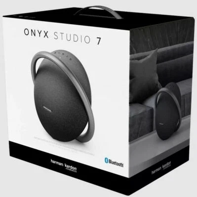 NEW Harman Kardon Onyx Studio 7 BLACK Bluetooth Speaker -Oz Stock- Express Post