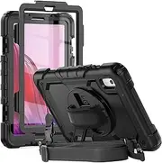 [JSUSOU] Case Cover for Lenovo Tab M9 2023 Release (TB-310FU) with Screen Protector&Pencil Holder, Heavy Duty Durable Shockproof Protective Cover with Hand Strap/Shoulder Strap/Stand for Kids