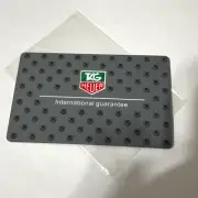 Tag Heuer Watch Paper Unfilled Card Authentic