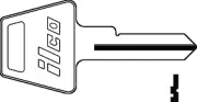 Kaba Ilco A1045L American Lock Key Blank