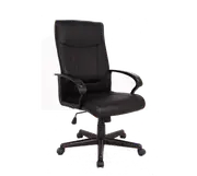 SYLEX HEMSWORTH HIGH BACK LEATHER CHAIR Black