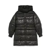 [Pinko] Pinko Logo-print Puffer Coat S BLACK