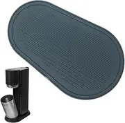 [XPEX] Drying Mat Silicone Drying Mat Waterproof and Non-Slip Drying Mat Underlay Drip Tray Accessories for Sodastream Duo and E-Duo