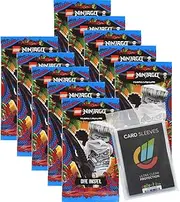 Lego Ninjago Series 6 Trading Cards, 10 Boosters + Collect-it Sleeves – German