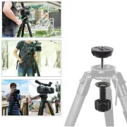 75mm 3/8'' Half Ball Flat to Bowl Adapter Converter for Camera Tripod Fluid Head