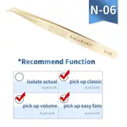 Pro Eyelash Extension Tweezers 3D Volume Tool Stainless Steel