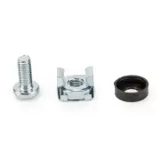 Rocstor Y10E082-S1 PREMIUM M5 RACK CAGE NUTS - 50 PACK SILVER - M5 NUTS 20 SETS