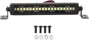 Sluffs Light Bar 20 LEDs High Brightness Aluminum Single Row Simulated Roof Light for 1/10 RC Crawler Car