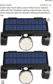 cusstar solar security light