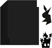 Versatile Black Cardstock Paper Heavyweight 230gsm for Scrapbooking Custom Decorations and Crafting - Inkjet and Laser Printer Friendly, for Personal and Office Projects(A4 Size,Black,50 sheet,230GSM)