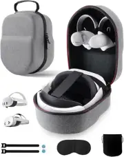 Case for Meta Quest 3/Quest 3S/Oculus Quest 2 Accessories/Vision Pro/Pico 4, Fit