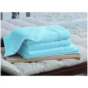 Kingtex Plain Dyed Combed Cotton Bath Sheet Set 7 Piece Turquoise