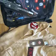 Ghostbusters Costume - Adult XL - Venkman Namath With Backpack - Brand New