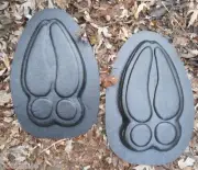 Moose tracks molds plaster concrete elk stepping stone plastic moulds 12”x7”x1”