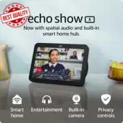Echo Show 8 (3rd Gen) HD Smart Display with Alexa & Smart Home Hub - Charcoal