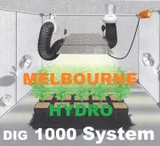1000w Lighting and Ventilation Combo System for Grow Light Hydroponic Tent Setup