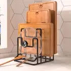 Household Cutting Board Rack Black Kitchen Supplies Restaurant Home Kitchen