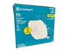 EcoSmart Retrofit 6 in. Matte- Bright White Integrated LED Recessed Baffle Trim