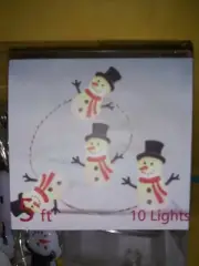 MANOR LANE SHIMMER STRING LIGHTS, MITTENS, STOCKINGS, SNOWMEN, GINGER BREADMEN
