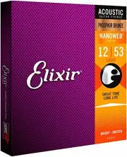 Elixir Phosphor Bronze Light .012-.053 #16052 Acoustic Guitar Strings Japan