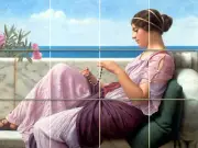 Art John Godward Souveneer Mural Ceramic Backsplash Bath Tile #1395