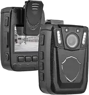 4K Body Camera with Audio Video Recording Wearable Body Cam Camcorder LCD Screen IR Night Vision Motion Detection Loop Recording Built in 64GB Memory for Law Enforcement Delivery