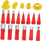 ETHZZLE 1 Set Replacement Caulk Tools Removable Nozzles Applicator Tips for Silicone Sealant Epoxy Adhesive Mixing and Hot Glue Applications
