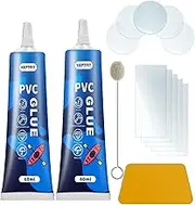 120ml Air Mattress Patch Kit, Transparent Air Mattress Repair kit, Inflatable Patch Repair kit for PVC Inflatable Toy, Pool Liner Patch Kit Inflatable Boat, Swimming Circle, Tent,Quick Repair
