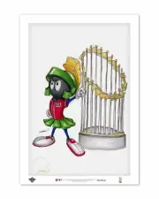 Marvin The Martian World Series 2019 Sketch Art Print by S. Preston - Nationals