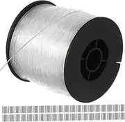 Angoily 1 Set Clear Nylon Fishing Line with Crimp Sleeves Durable Hanging Wire for Decorations and Crafts Smooth Texture for Enhanced Casting Versatile Use Jewelry and Fishing Activities