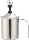 Manual Foamer Stainless Steel Milk Frother Cream Coffee Whisking Head Double Mes