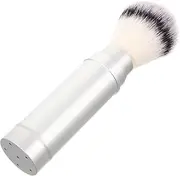 Men Portable Shaving Brush Lightweight Travel Beard Brush for Shaving Facial Cleansing Durable Synthetic for Home Salon Use Maker