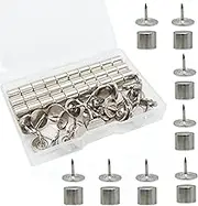 30 Pieces Magnetic Push Pins Magnetacks Magnet Thumb Tacks for Bulletin Boards Photo Poster Hanger (30)