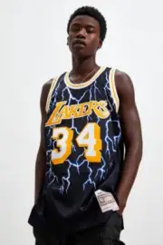 Mitchell & Ness Angeles Lakers 1997 Lightning ⚡️Shaquille O'Neal Swingman JERSEY