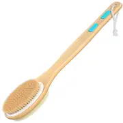 Shower Brush Dual-Sided Long Handle Back Scrubber Body Exfoliator